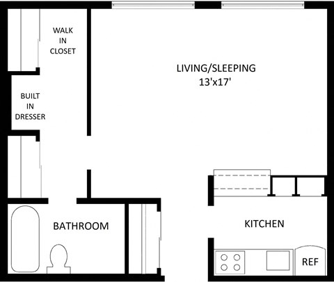 a blueprint of a floor plan of a bathroom and a bedroom